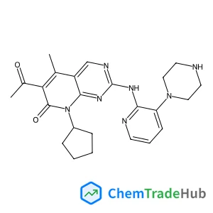 6-Acetyl-8-cyclopentyl-5-methyl-2-{[3-(1-piperazinyl)-2-pyridinyl]amino}pyrido[2,3-d]pyrimidin-7(8H)-one
