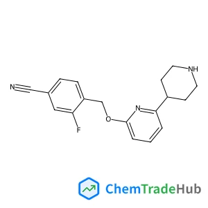 3-Fluoro-4-[[[6-(4-piperidyl)-2-pyridyl]oxy]methyl]benzonitrile