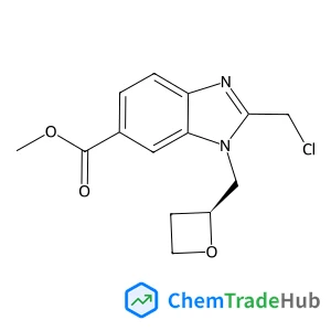 Methyl 2-(chloromethyl)-1-[(2S)-2-oxetanylmethyl]-1H-benzimidazole-6-carboxylate