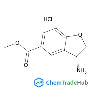 Methyl (3R)-3-amino-2,3-dihydro-1-benzofuran-5-carboxylate hydrochloride (1:1)