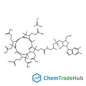 Hydroxocobalamin acetate