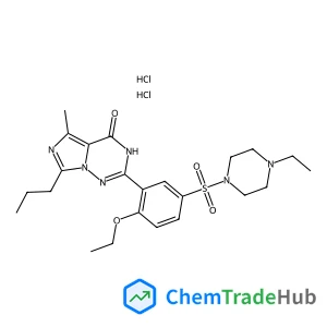 2-{2-Ethoxy-5-[(4-ethyl-1-piperazinyl)sulfonyl]phenyl}-5-methyl-7-propylimidazo[5,1-f][1,2,4]triazin-4(3H)-one dihydrochloride