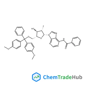 9-{5-O-[Bis(4-methoxyphenyl)(phenyl)methyl]-2-deoxy-2-fluoro-beta-D-arabinofuranosyl}-6-{[hydroxy(phenyl)methylene]amino}-9H-purine