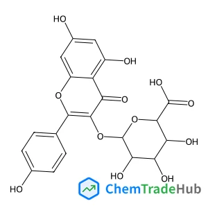(2S,3S,4S,5R,6S)-6-((5,7-dihydroxy-2-(4-hydroxyphenyl)-4-oxo-4H-chromen-3-yl)oxy)-3,4,5-trihydroxytetrahydro-2H-pyran-2-carboxylic acid