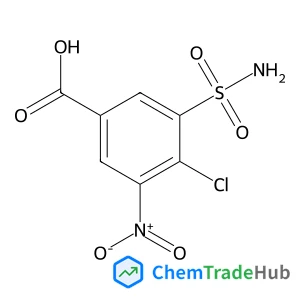 4-Chloro-3-nitro-5-sulfamoylbenzoic acid