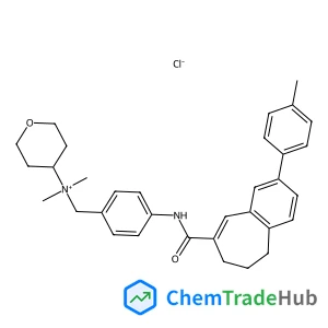N,N-Dimethyl-N-[4-({[2-(4-methylphenyl)-6,7-dihydro-5H-benzo[7]annulen-8-yl]carbonyl}amino)benzyl]tetrahydro-2H-pyran-4-aminium chloride