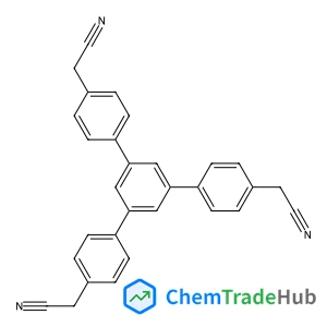 2-[4-[3,5-bis[4-(cyanomethyl)phenyl]phenyl]phenyl]acetonitrile