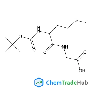 N-{[(2-Methyl-2-propanyl)oxy]carbonyl}-L-methionylglycine structure