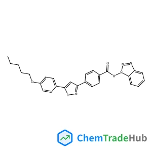 1H-Benzo[d][1,2,3]triazol-1-yl 4-(5-(4-(pentyloxy)phenyl)isoxazol-3-yl)benzoate