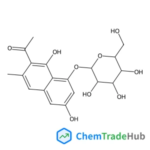 7-Acetyl-3,8-dihydroxy-6-methyl-1-naphthyl beta-D-glucopyranoside