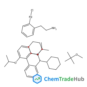 [2-(2-aminoethyl)phenyl]-chloro-palladium; dicyclohexyl-[2-(2,6-diisopropoxyphenyl)phenyl]phosphane; 2-methoxy-2-methyl-propane
