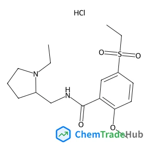 N-[(1-Ethyl-2-pyrrolidinyl)methyl]-5-(ethylsulfonyl)-2-methoxybenzamide hydrochloride (1:1)