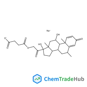 Sodium 4-{[(6alpha,11beta)-11,17-dihydroxy-6-methyl-3,20-dioxopregna-1,4-dien-21-yl]oxy}-4-oxobutanoate