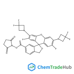 1-({[3',6'-Bis(3,3-difluoro-1-azetidinyl)-2',7'-difluoro-3H-spiro[2-benzofuran-1,9'-xanthen]-6-yl]carbonyl}oxy)-2,5-pyrrolidinedione