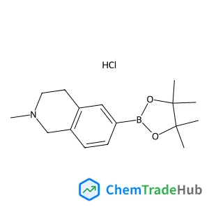 2-Methyl-6-(4,4,5,5-tetramethyl-1,3,2-dioxaborolan-2-yl)-1,2,3,4-tetrahydroisoquinoline hydrochloride (1:1)