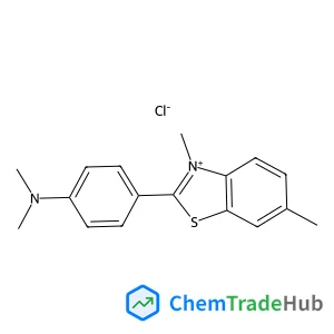 2-[4-(Dimethylamino)phenyl]-3,6-dimethyl-1,3-benzothiazol-3-ium chloride