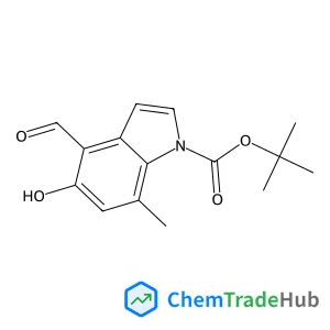 TERT-BUTYL 4-FORMYL-5-HYDROXY-7-METHYL-1H-INDOLE-1-CARBOXYLATE