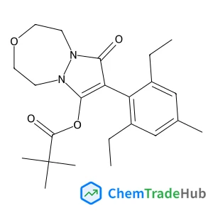 8-(2,6-Diethyl-4-methylphenyl)-7-oxo-1,2,4,5-tetrahydro-7H-pyrazolo[1,2-d][1,4,5]oxadiazepin-9-yl pivalate