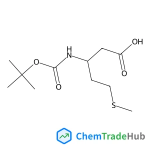(3R)-3-({[(2-Methyl-2-propanyl)oxy]carbonyl}amino)-5-(methylsulfanyl)pentanoic acid