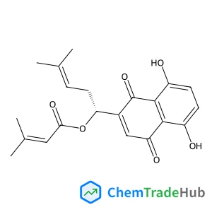 (1R)-1-(5,8-Dihydroxy-1,4-dioxo-1,4-dihydro-2-naphthalenyl)-4-methyl-3-penten-1-yl 3-methyl-2-butenoate