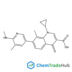 1-Cyclopropyl-8-methyl-7-[5-methyl-6-(methylamino)-3-pyridinyl]-4-oxo-1,4-dihydro-3-quinolinecarboxylic acid