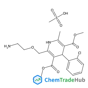 3-Ethyl 5-methyl 2-[(2-aminoethoxy)methyl]-4-(2-chlorophenyl)-6-methyl-1,4-dihydro-3,5-pyridinedicarboxylate methanesulfonate (1:1)