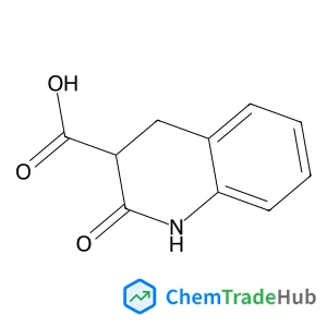 2-Oxo-1,2,3,4-tetrahydro-3-quinolinecarboxylic acid structure