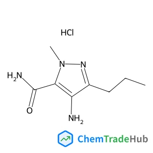 4-Amino-1-methyl-3-propyl-1H-pyrazole-5-carboxamide hydrochloride (1:1)