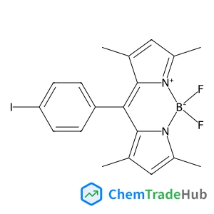 {2-[(3,5-Dimethyl-2H-pyrrol-2-ylidene-kappaN)(4-iodophenyl)methyl]-3,5-dimethyl-1H-pyrrolato-kappaN}(difluoro)boron