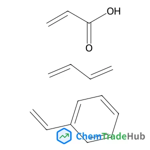 Butadiene, styrene, acrylic acid latex