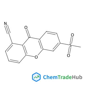 9H-Xanthene-1-carbonitrile, 6-(methylsulfonyl)-9-oxo-
