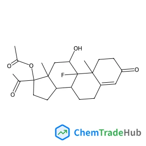 Pregn-4-ene-3,20-dione, 17-(acetyloxy)-9-fluoro-11-hydroxy-, (11b)-