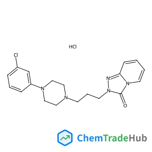 2-{3-[4-(3-Chlorophenyl)-1-piperazinyl]propyl}[1,2,4]triazolo[4,3-a]pyridin-3(2H)-one hydrochloride (1:1) structure