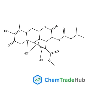 Methyl (11beta,12alpha,13beta,15beta)-3,11,12-trihydroxy-15-[(3-methylbutanoyl)oxy]-2,16-dioxo-13,20-epoxypicras-3-en-21-oate