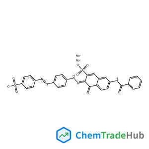 Disodium 7-(benzoylamino)-4-hydroxy-3-({4-[(4-sulfonatophenyl)diazenyl]phenyl}diazenyl)-2-naphthalenesulfonate