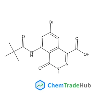7-Bromo-4-oxo-5-pivalamido-3,4-dihydrophthalazine-1-carboxylic acid