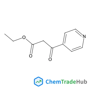 Ethyl 3-oxo-3-(4-pyridinyl)propanoate structure