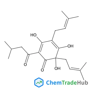 2,4-Cyclohexadien-1-one, 3,5,6-trihydroxy-4,6-bis(3-methyl-2-buten-1-yl)-2-(3-methyl-1-oxobutyl)-, (6R)-