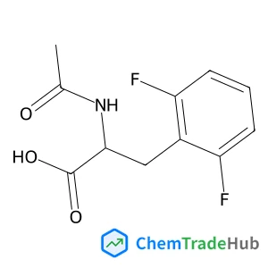 N-Acetyl-2,6-difluoro-D-phenylalanine structure