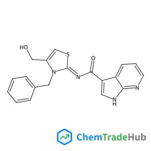 N-[(2Z)-3-Benzyl-4-(hydroxymethyl)-1,3-thiazol-2(3H)-ylidene]-1H-pyrrolo[2,3-b]pyridine-3-carboxamide