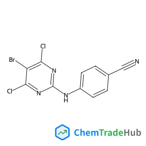 4-[(5-Bromo-4,6-dichloro-2-pyrimidinyl)amino]benzonitrile