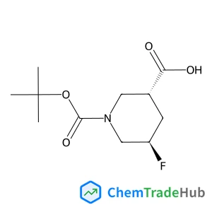 (3R,5R)-5-Fluoro-1-{[(2-methyl-2-propanyl)oxy]carbonyl}-3-piperidinecarboxylic acid
