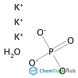 Potassium phosphate hydrate (3:1:1) structure