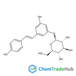 3-Hydroxy-5-[(E)-2-(4-hydroxyphenyl)vinyl]phenyl beta-D-glucopyranoside