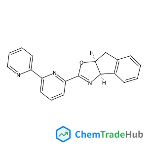 (3aR,8aS)-2-(2,2'-Bipyridin-6-yl)-8,8a-dihydro-3aH-indeno[1,2-d][1,3]oxazole structure