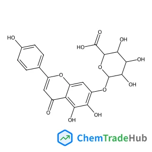 5,6-Dihydroxy-2-(4-hydroxyphenyl)-4-oxo-4H-chromen-7-yl beta-D-glucopyranosiduronic acid