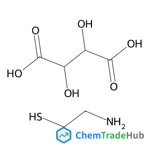 2,3-dihydroxybutanedioate; 1-sulfanylethylammonium