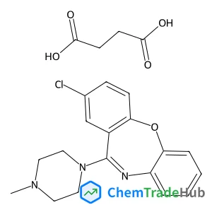 Succinic acid - 2-chloro-11-(4-methyl-1-piperazinyl)dibenzo[b,f][1,4]oxazepine (1:1)