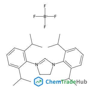 1,3-Bis(2,6-diisopropylphenyl)-4,5-dihydro-1H-imidazol-3-ium tetrafluoroborate 1,3-Bis(2,6-diisopropylphenyl)-4,5-dihydro-1H-imidazol-3-ium tetrafluoroborate
