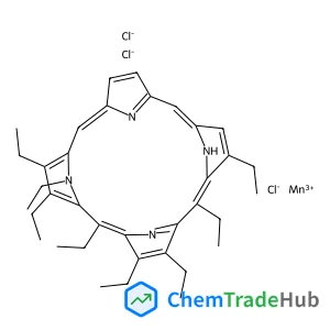 Chloro[2,3,7,8,12,13,17,18-octaethylporphyrinato(2-)-kappa~2~N~21~,N~23~]manganese structure